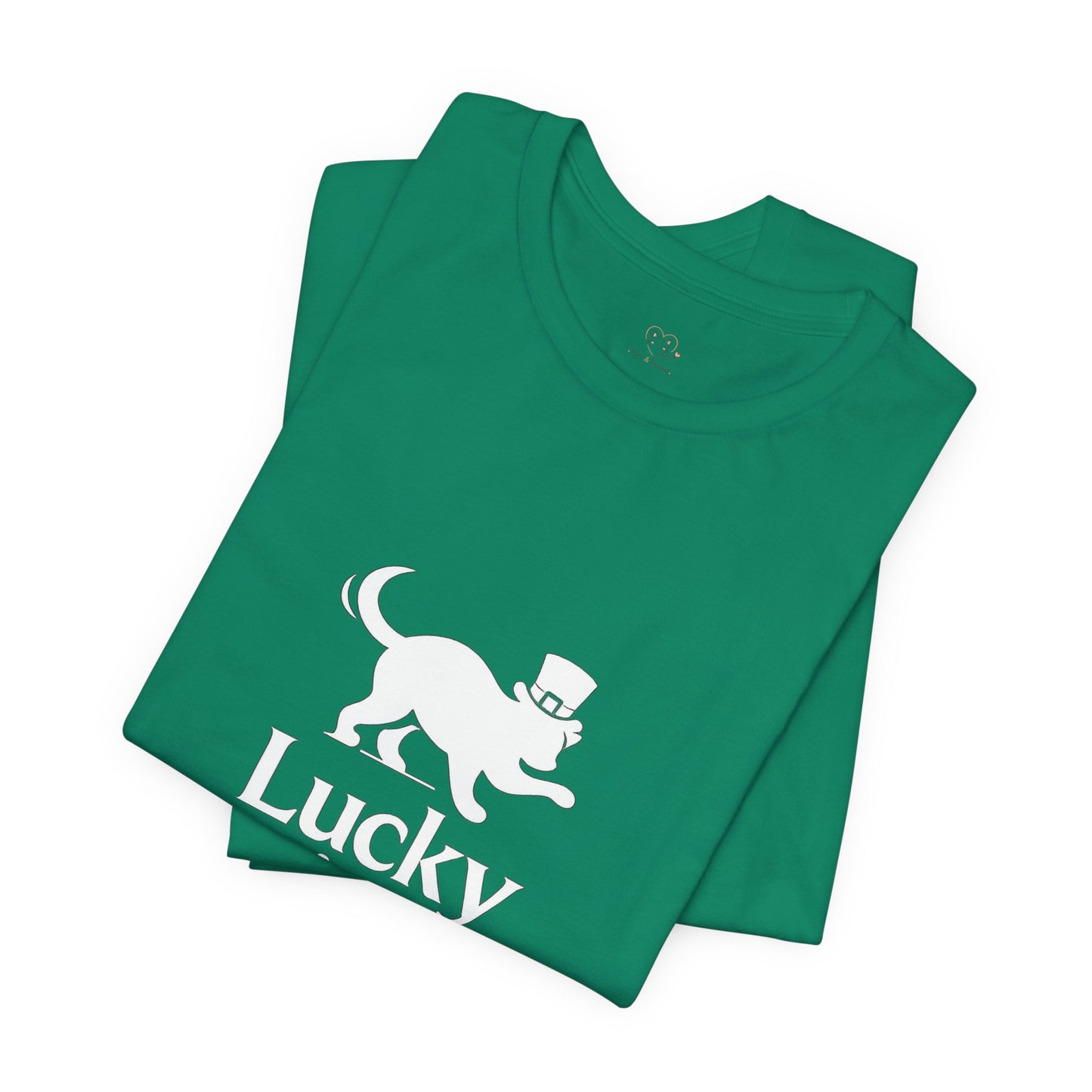 Lucky Cat St. Patrick’s Day T-Shirt | Minimalist Irish Cat Graphic