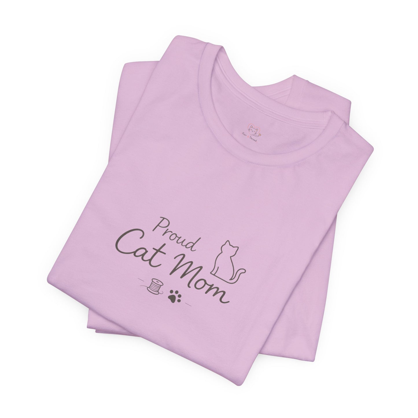 Proud Cat Mom T‑Shirt — Cute Sleeping Cat Tee