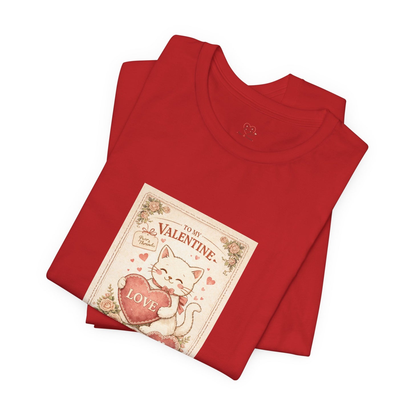 Vintage Postcard Valentine Cat Shirt | Vintage Cat Lover Tee