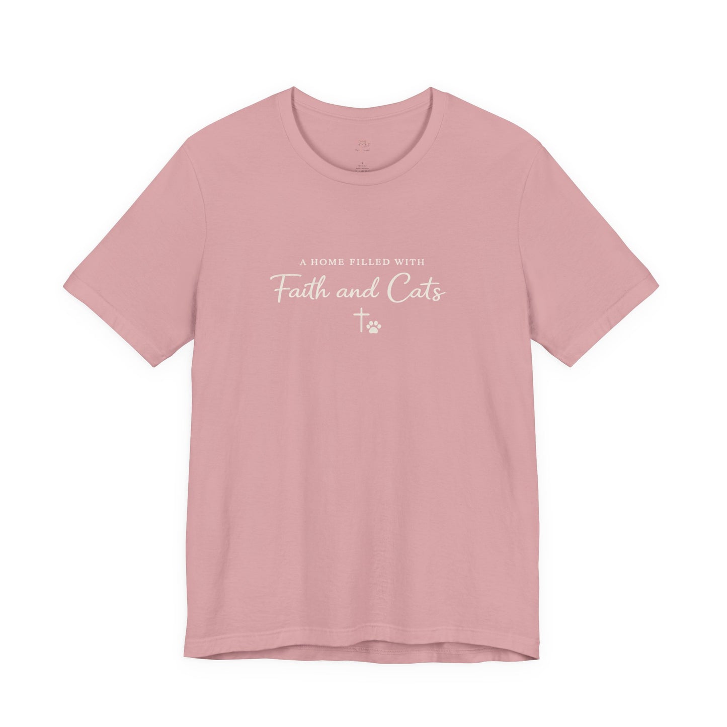 Faith and Cats T‑Shirt — Faith Inspired Christian Cat Tee