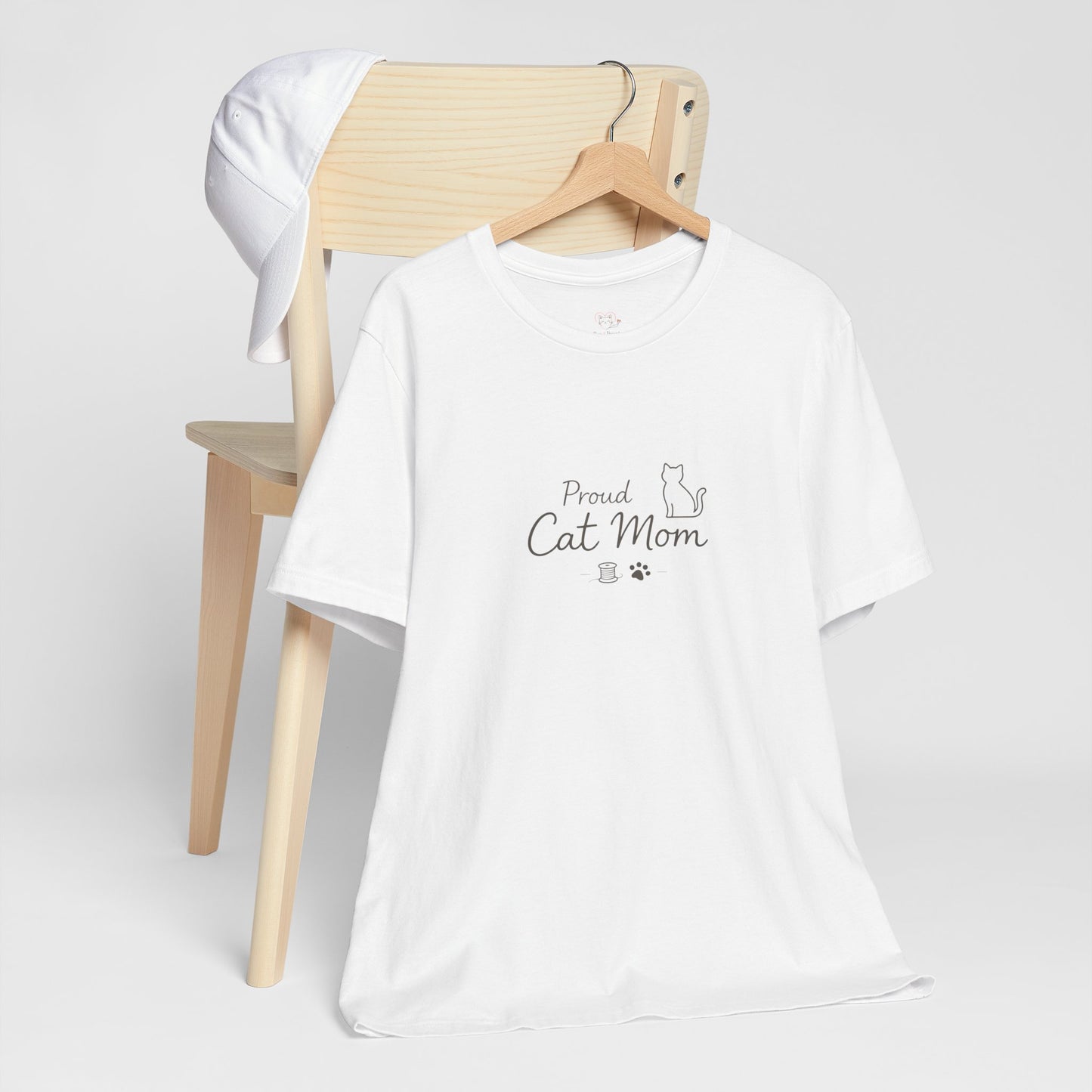 Proud Cat Mom T‑Shirt — Cute Sleeping Cat Tee